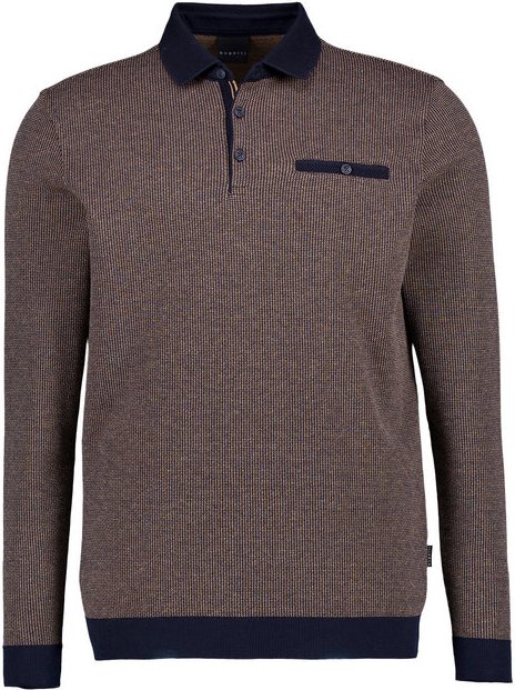 bugatti Herren Polo-Shirt braun