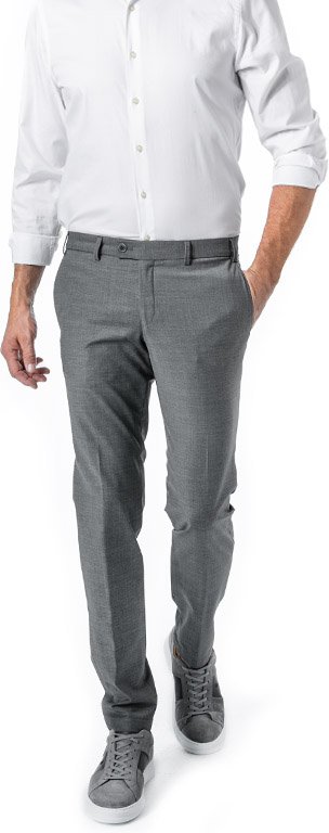 HILTL Herren Hose grau Slim Fit