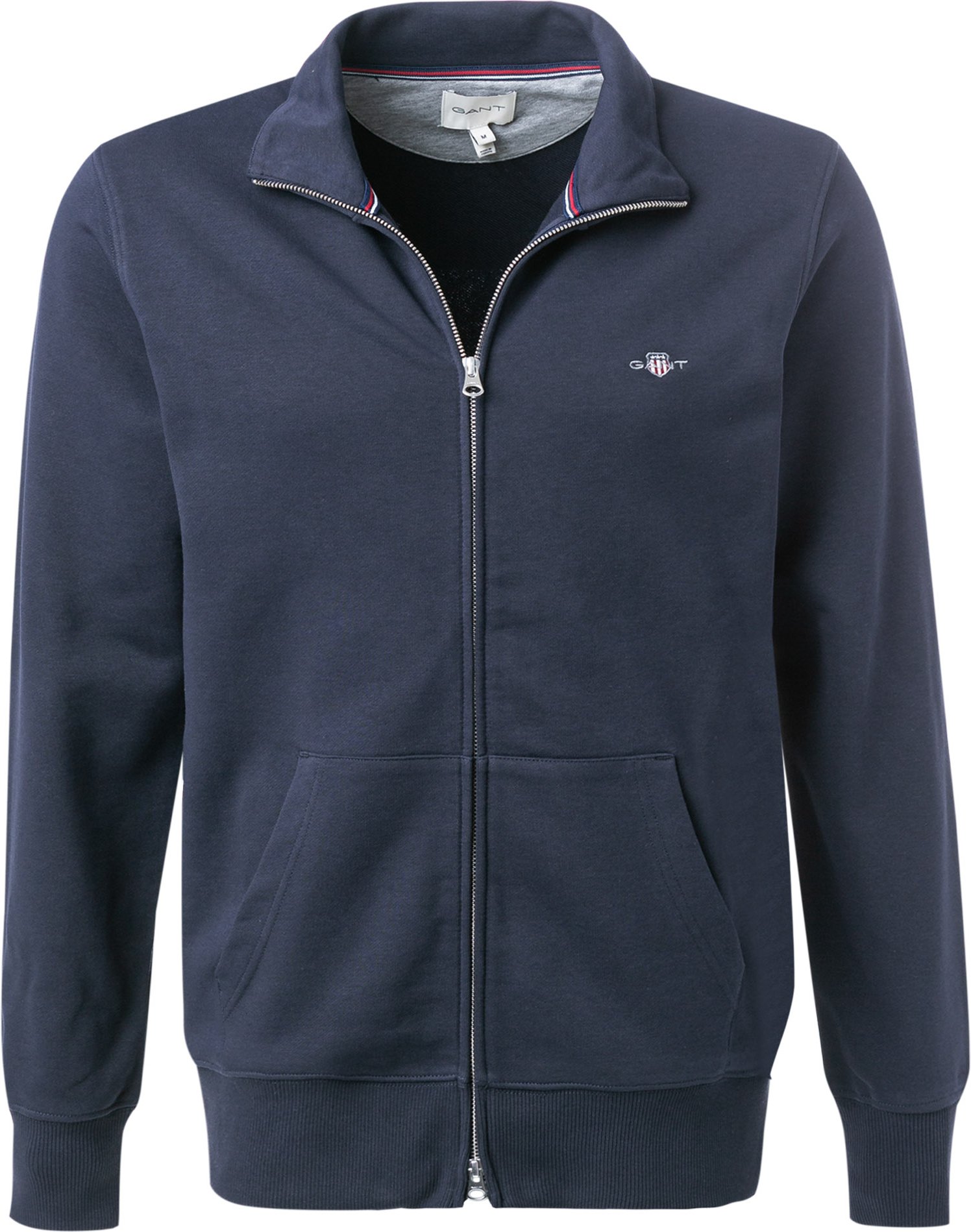 Gant Herren Sweatjacke blau unifarben