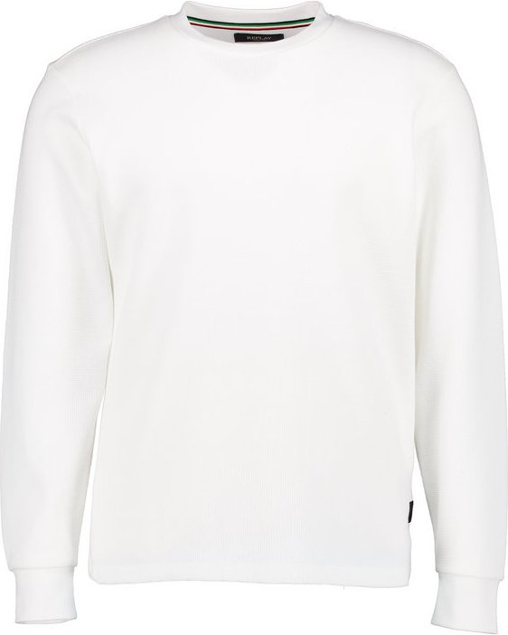 Thumbnail - Replay Herren Sweatshirt weiß unifarben