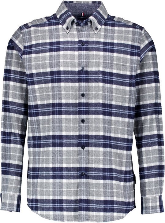 HECHTER PARIS Herren Hemd blau kariert