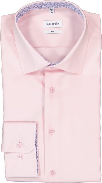 Seidensticker Herren Hemd rosa Slim Fit
