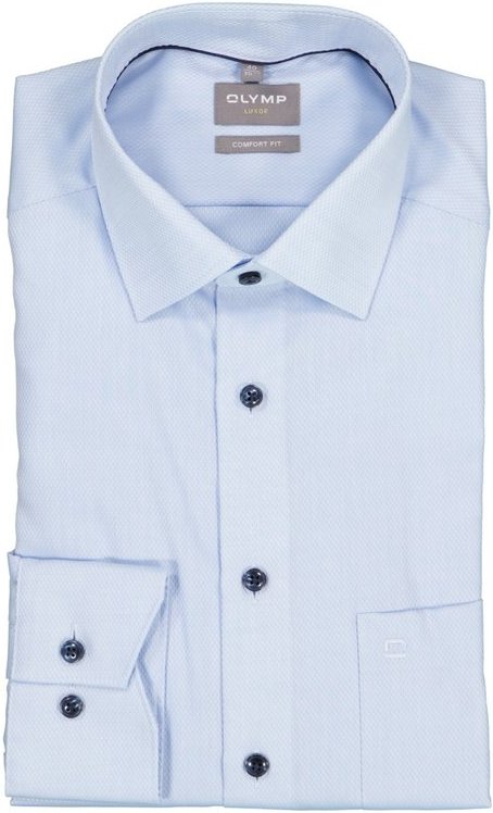 OLYMP Herren Hemd blau Comfort Fit