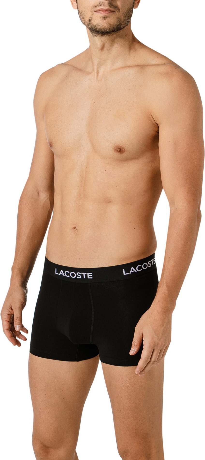 Thumbnail - LACOSTE Herren Boxershorts schwarz Baumwolle & Mix unifarben