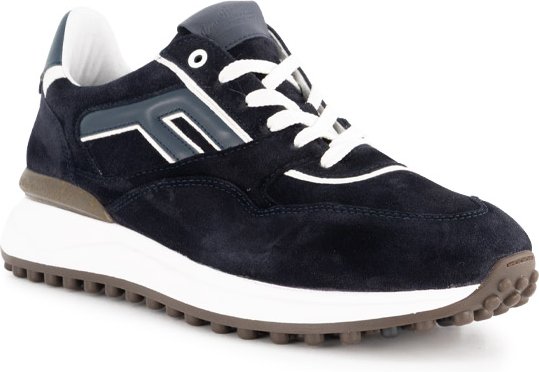 Floris van Bommel Herren Sneaker blau Velours