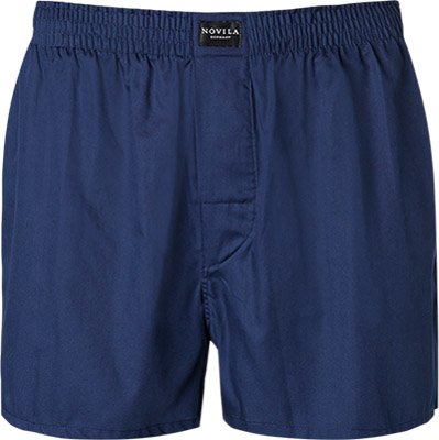 Thumbnail - Novila Herren Boxershorts blau Reine Baumwolle unifarben