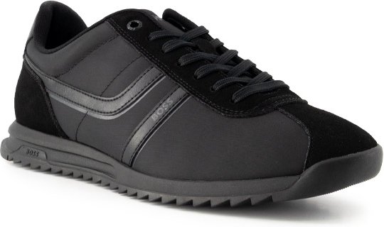 BOSS Orange Herren Schuhe schwarz Textil & Canvas