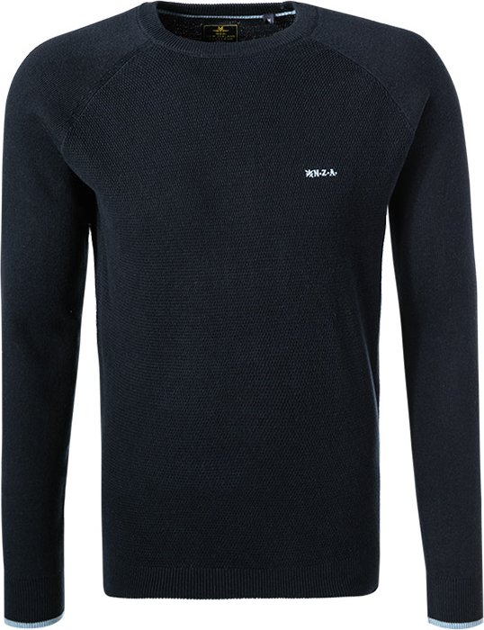 N.Z.A. Herren Pullover blau unifarben