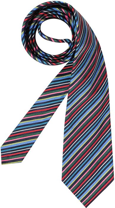 Ascot Herren Krawatte mehrfarbig College-Streifen