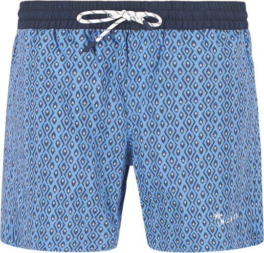 Thumbnail - N.Z.A. Herren Badeshorts blau Gemustert