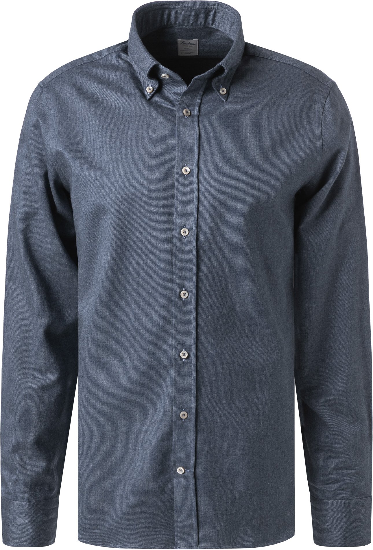 Stenströms Herren Hemd blau meliert