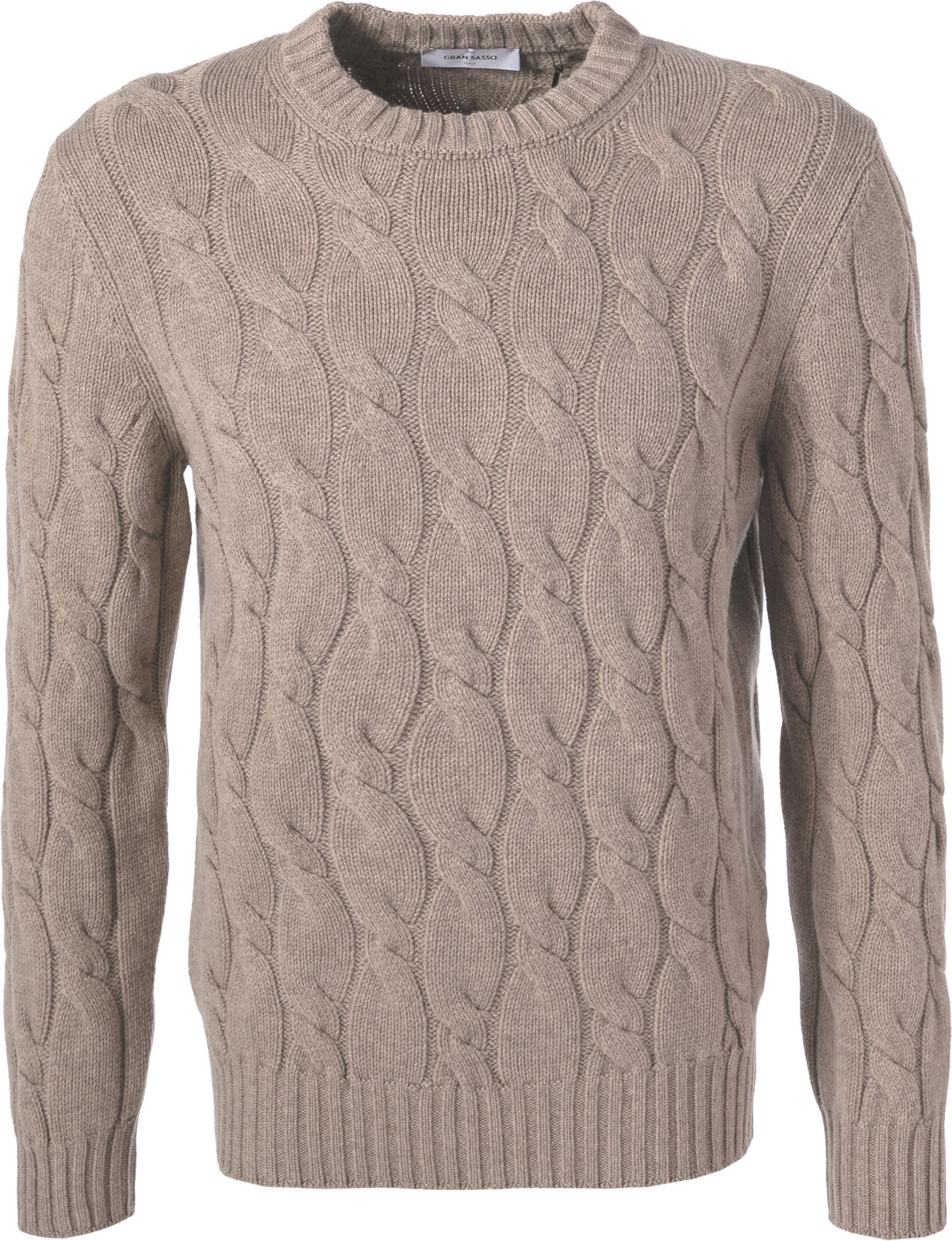 Thumbnail - Gran Sasso Herren Pullover braun unifarben