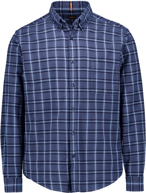 BOSS Orange Herren Hemd blau kariert