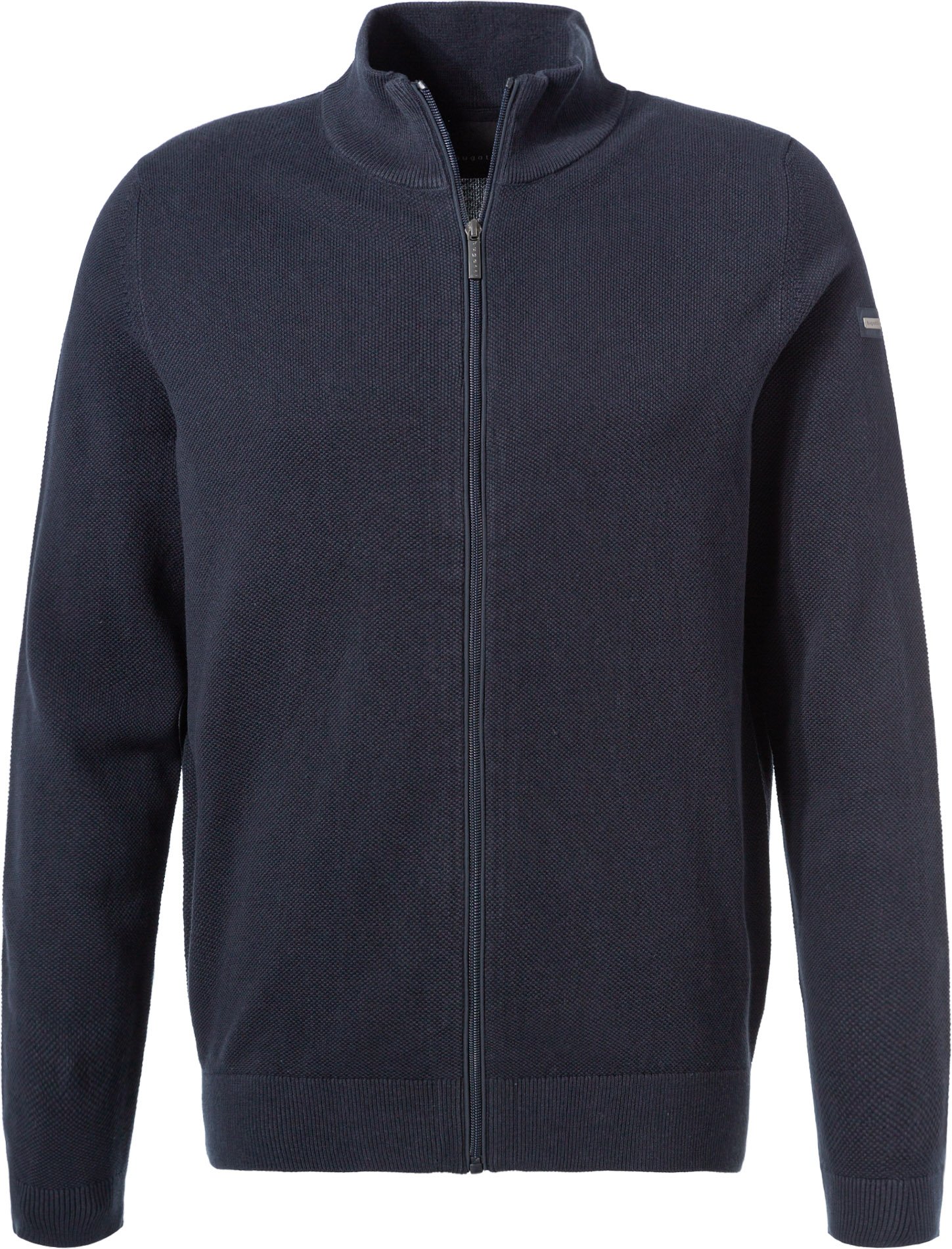 Thumbnail - bugatti Herren Pullover blau unifarben