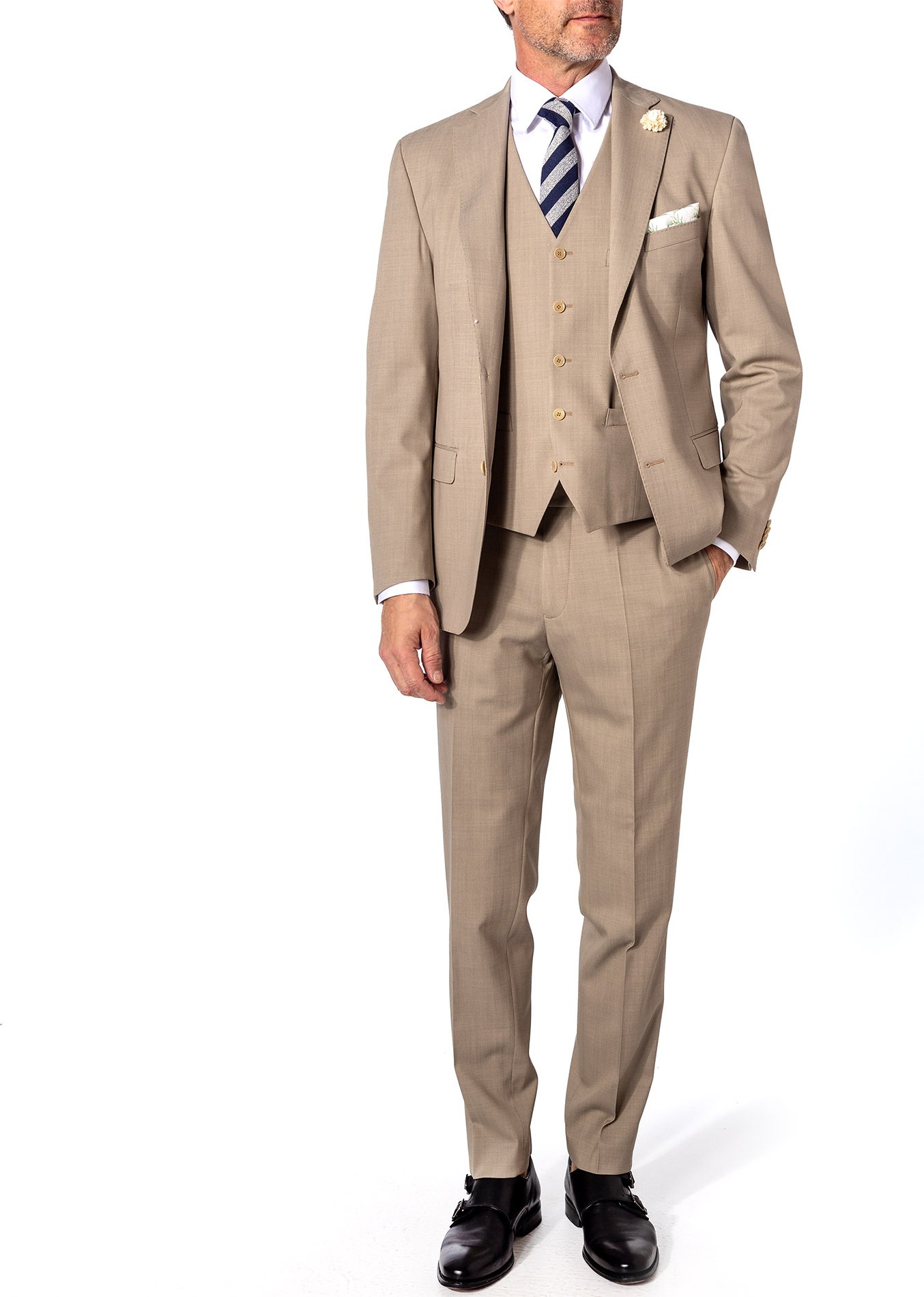 Thumbnail - Carl Gross Herren Anzug beige