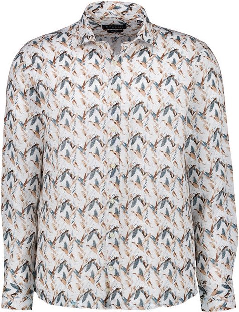 bugatti Herren Hemd braun geblümt