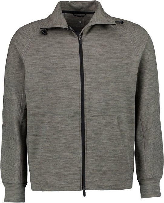 BOGGI MILANO Herren Sweatjacke grau unifarben