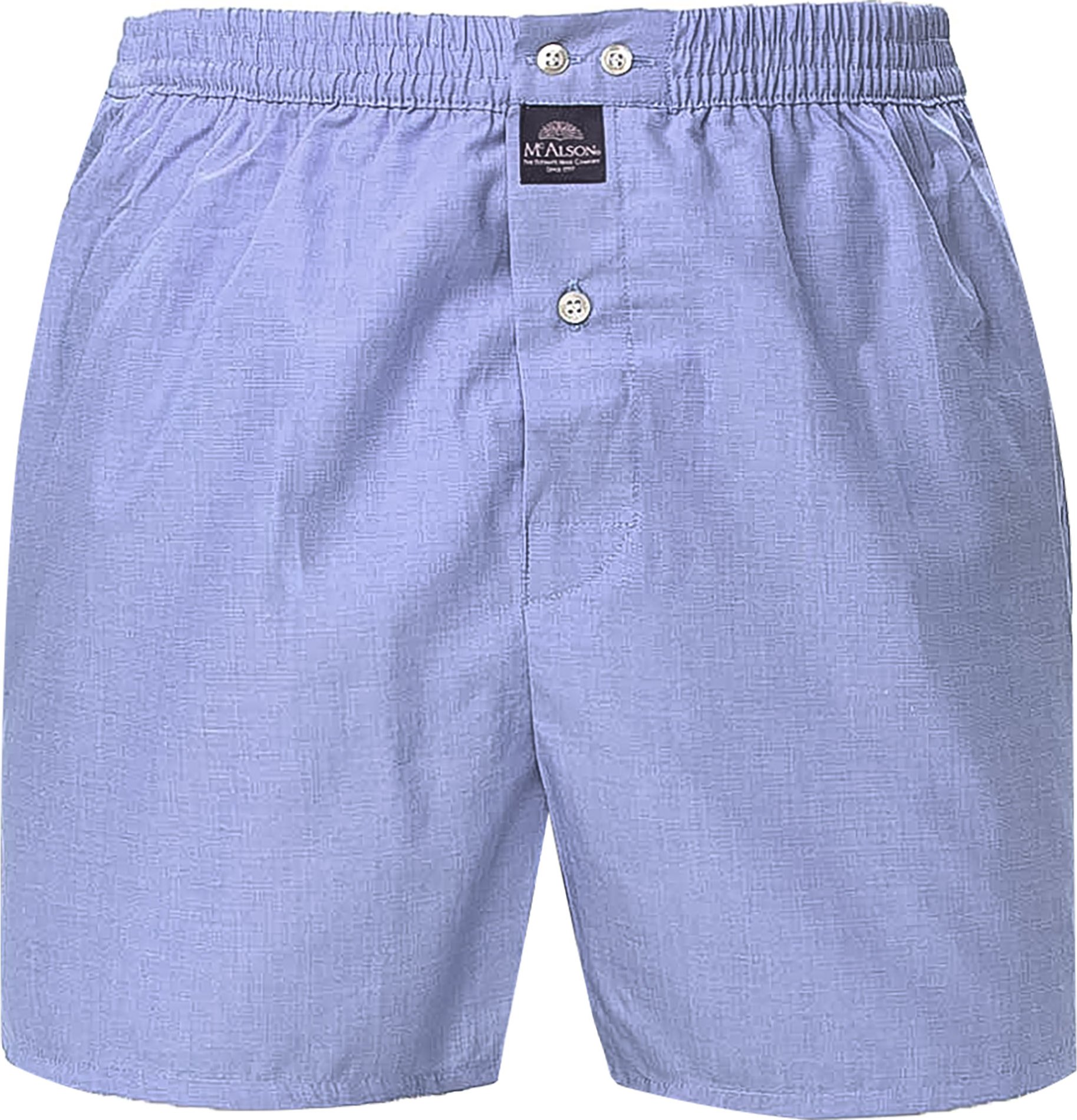 Thumbnail - MC ALSON Herren Boxershorts blau Reine Baumwolle unifarben