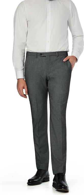 DIGEL Herren Hose grau meliert Slim Fit