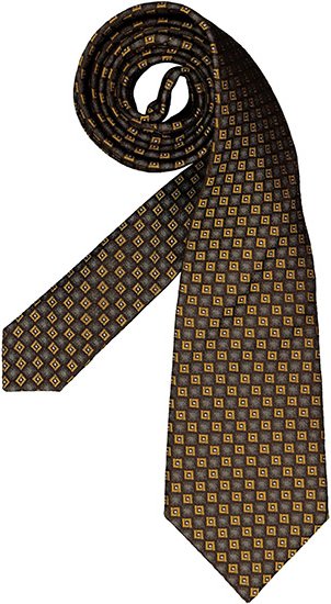 CERRUTI 1881 Herren Krawatte gelb Gemustert