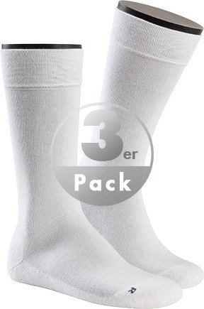 Thumbnail - Hudson Herren Socken weiß Baumwolle & Mix unifarben