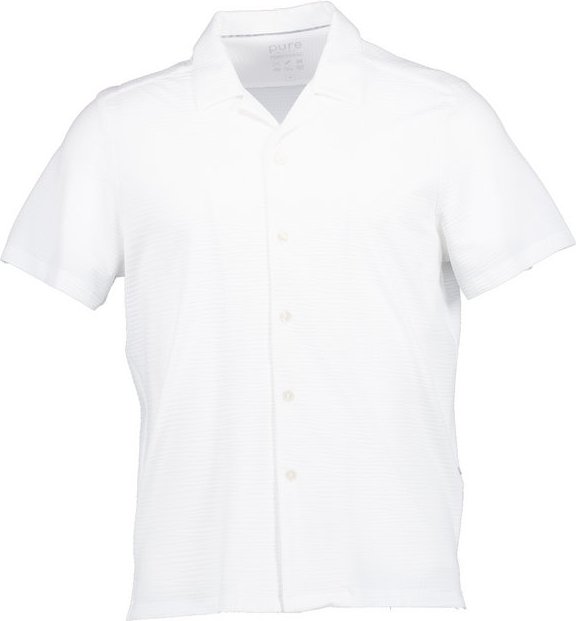 PURE Herren Kurzarmhemd weiß