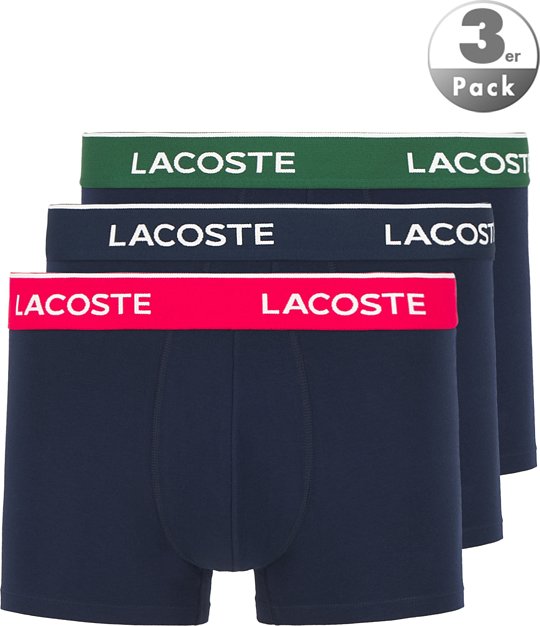 LACOSTE Herren Trunks blau Baumwolle & Mix unifarben