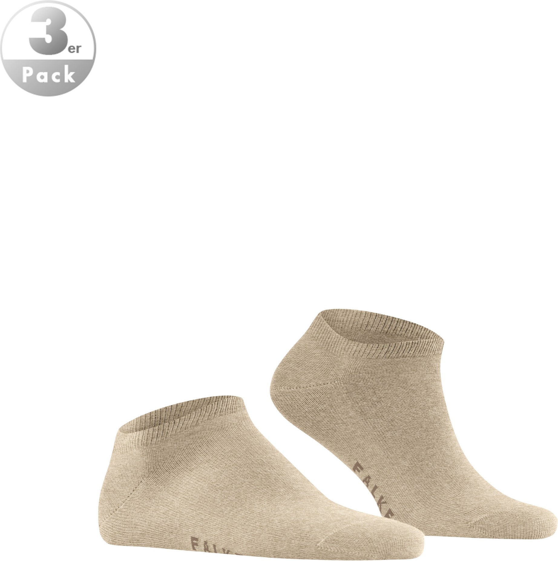 Falke Herren Socken beige Baumwolle & Mix unifarben