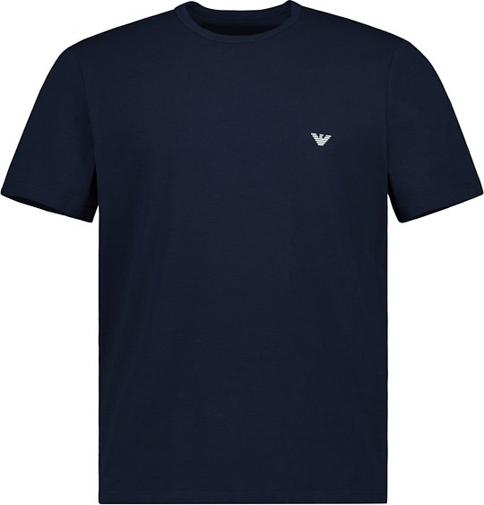 Thumbnail - EMPORIO ARMANI Herren T-Shirts blau Baumwolle & Mix unifarben