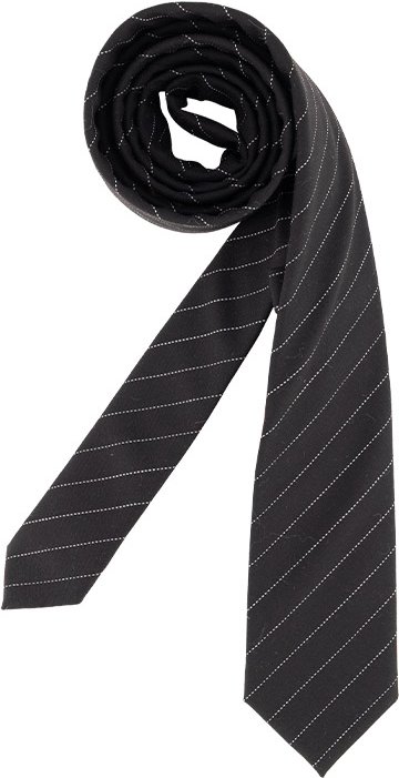 HUGO Herren Krawatte schwarz College-Streifen