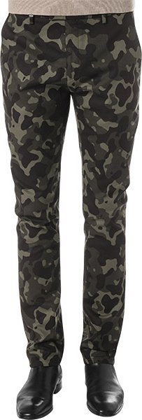 HUGO Herren Hose grün camouflage Slim Fit