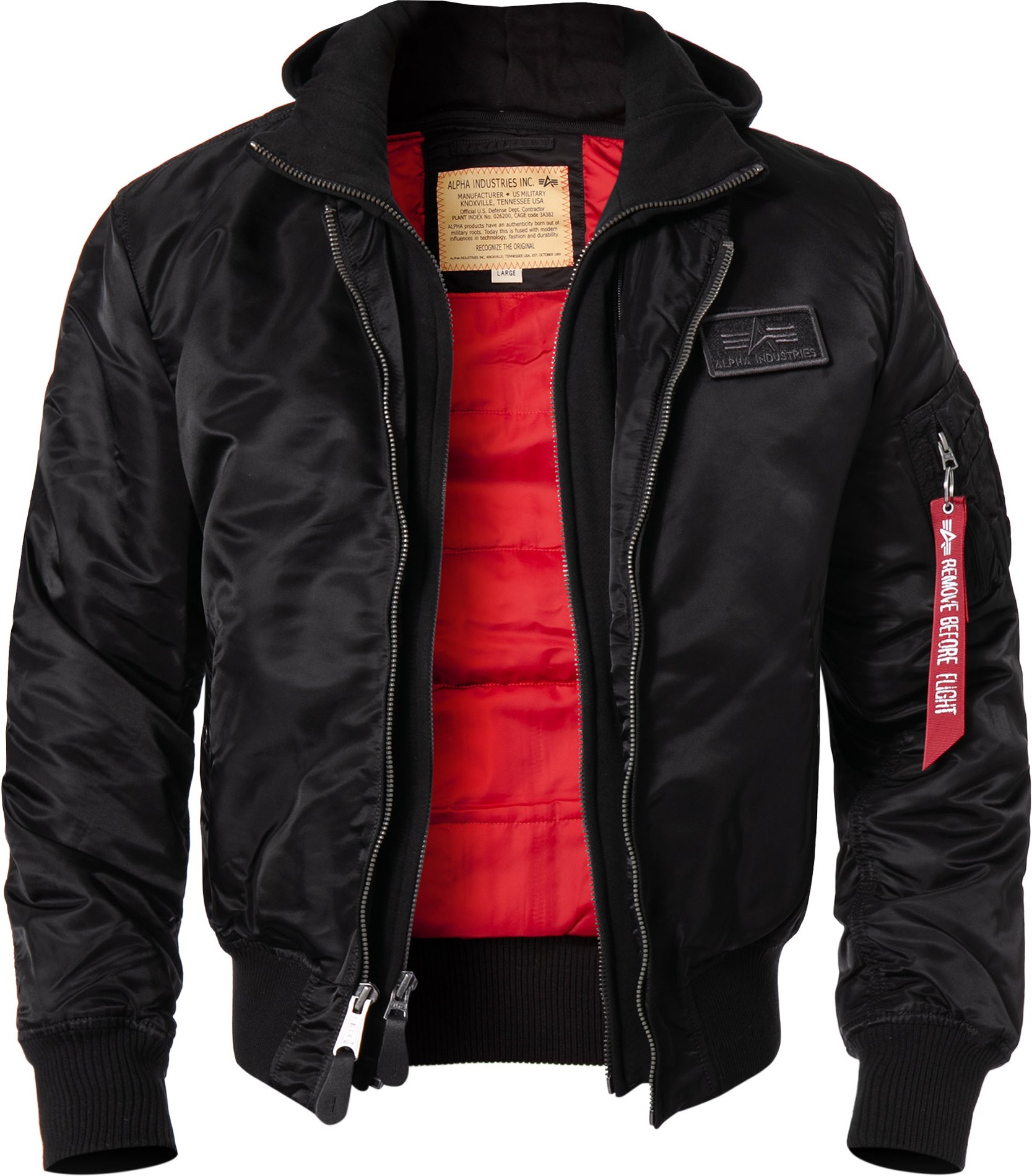 Thumbnail - ALPHA INDUSTRIES Herren Blouson schwarz unifarben