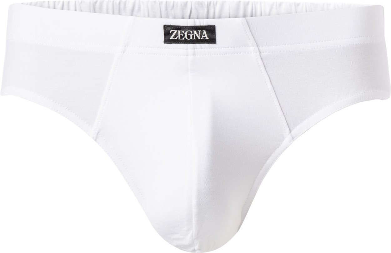 Thumbnail - Ermenegildo Zegna Herren Slip weiß Viskose/Modal unifarben