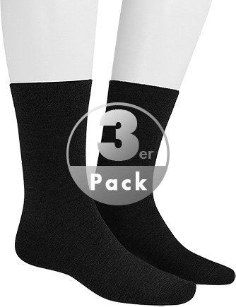 Thumbnail - Hudson Herren Socken schwarz Baumwolle & Mix unifarben