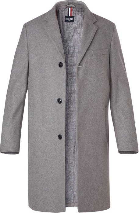Thumbnail - HECHTER PARIS Herren Mantel grau unifarben