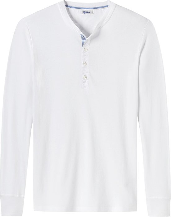 Thumbnail - Schiesser Revival Herren Longsleeve weiß