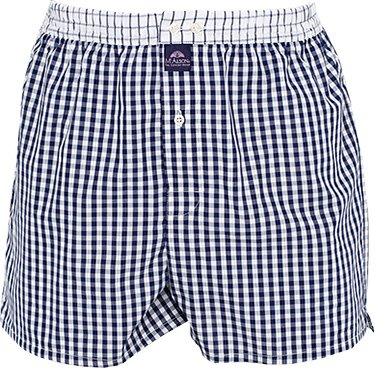 MC ALSON Herren Boxershorts blau Reine Baumwolle Gemustert