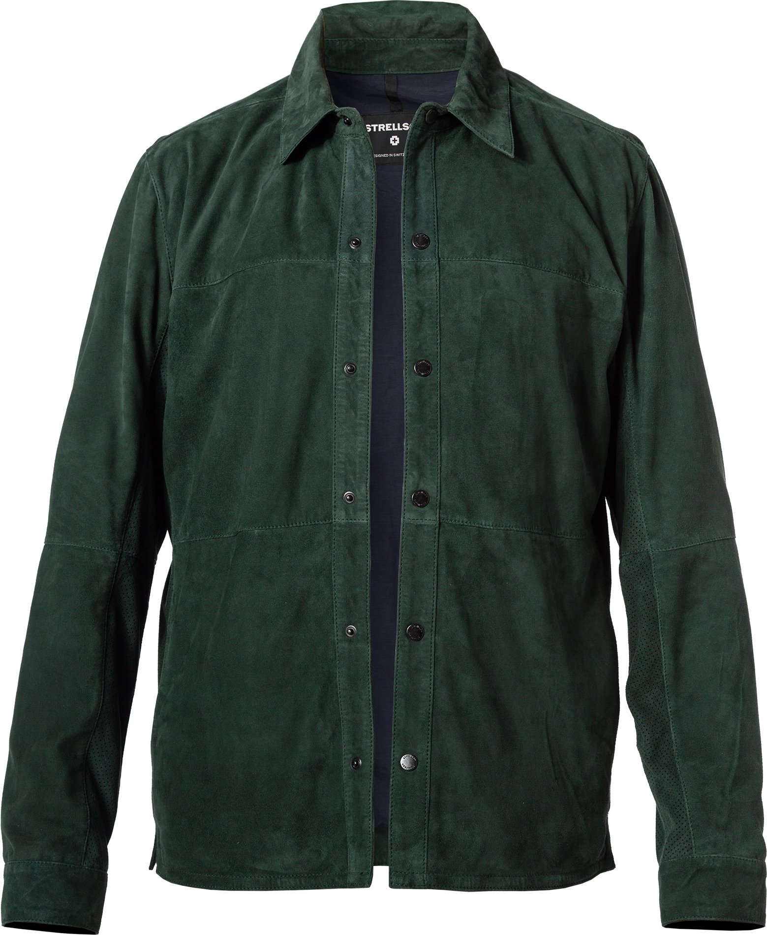 Strellson Herren Overshirt grün unifarben