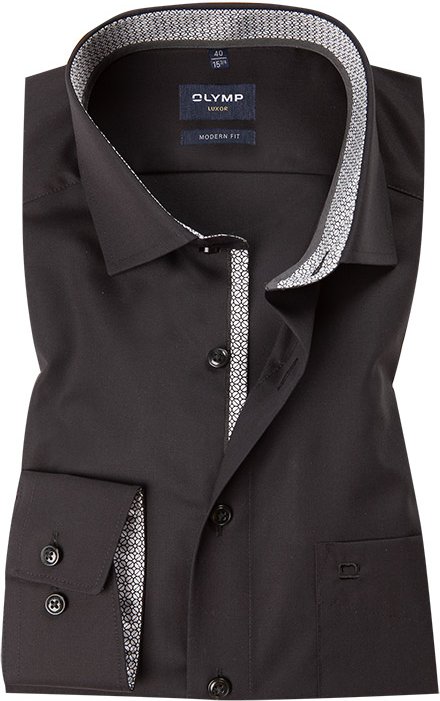 Thumbnail - OLYMP Herren Hemd schwarz