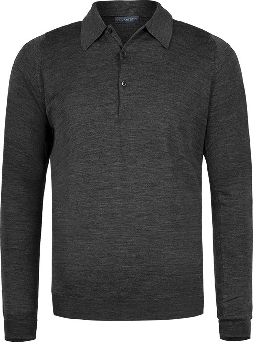 John Smedley Herren Pullover grau unifarben