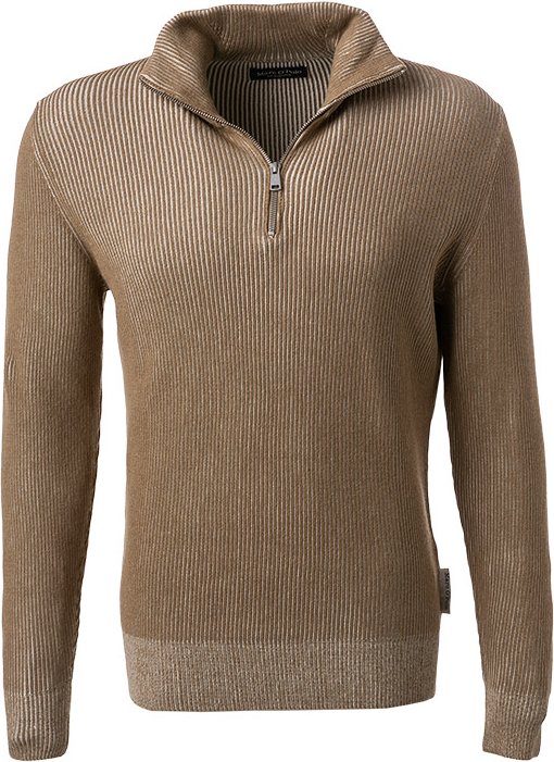 Marc O'Polo Herren Troyer braun unifarben