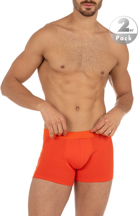 Thumbnail - bruno banani Herren Unterwäsche orange Baumwolle & Mix unifarben