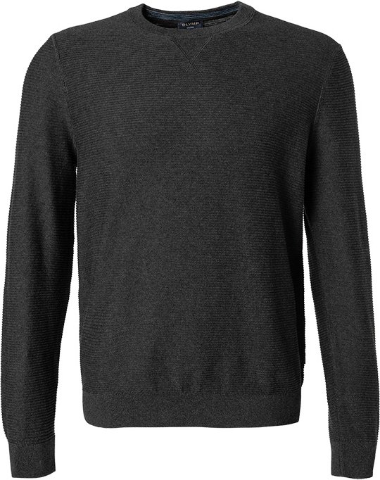 Thumbnail - OLYMP Herren Pullover grau unifarben