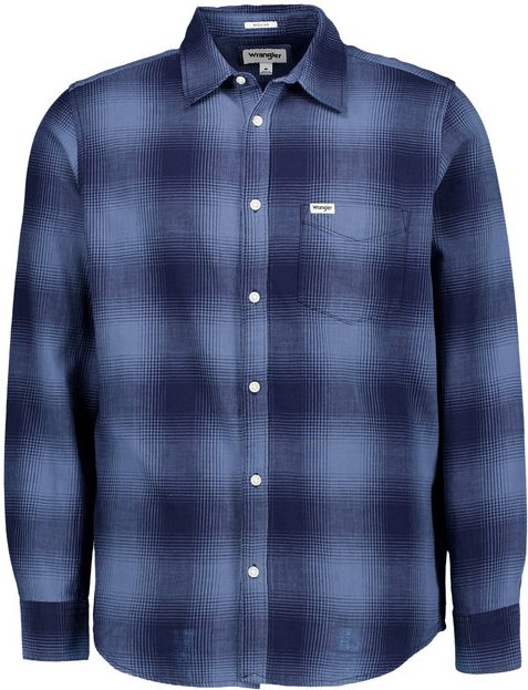 Wrangler Herren Hemd blau kariert