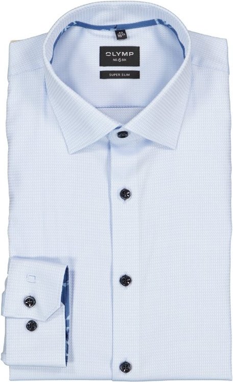 OLYMP Herren Hemd blau meliert Slim Fit