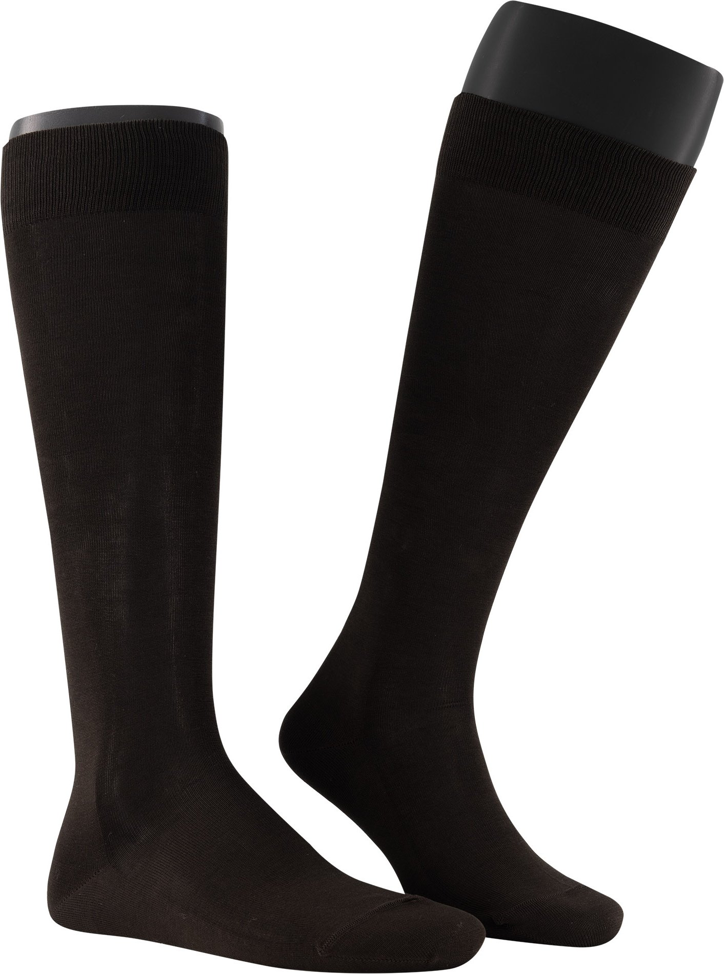 Thumbnail - Falke Herren Kniestrümpfe braun Baumwolle & Mix unifarben