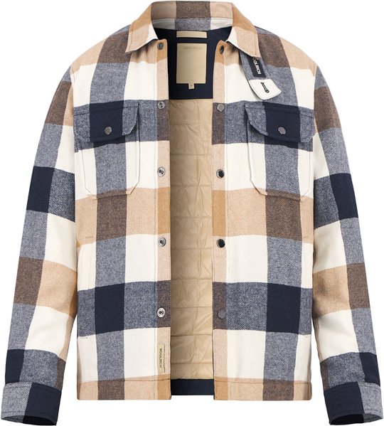 Thumbnail - WOOLRICH Herren Overshirt beige kariert