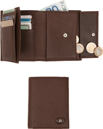 AIGNER Herren Geldbörse braun Leder