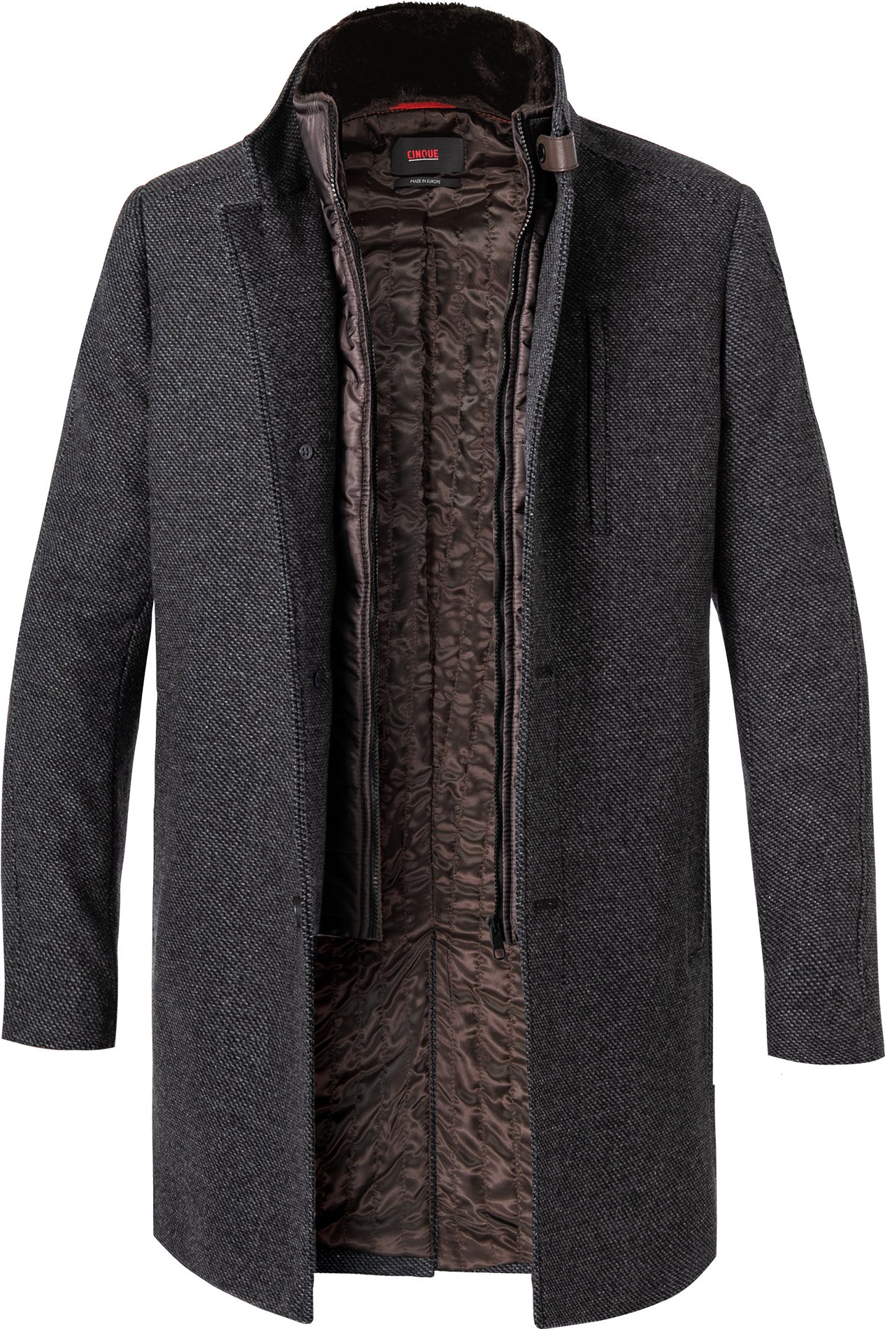 CINQUE Herren Mantel blau unifarben