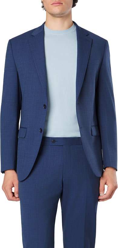 HECHTER PARIS Herren Sakko blau meliert